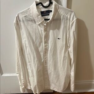 Vineyard Vines White Casual Button Down Shirt Timeless Style